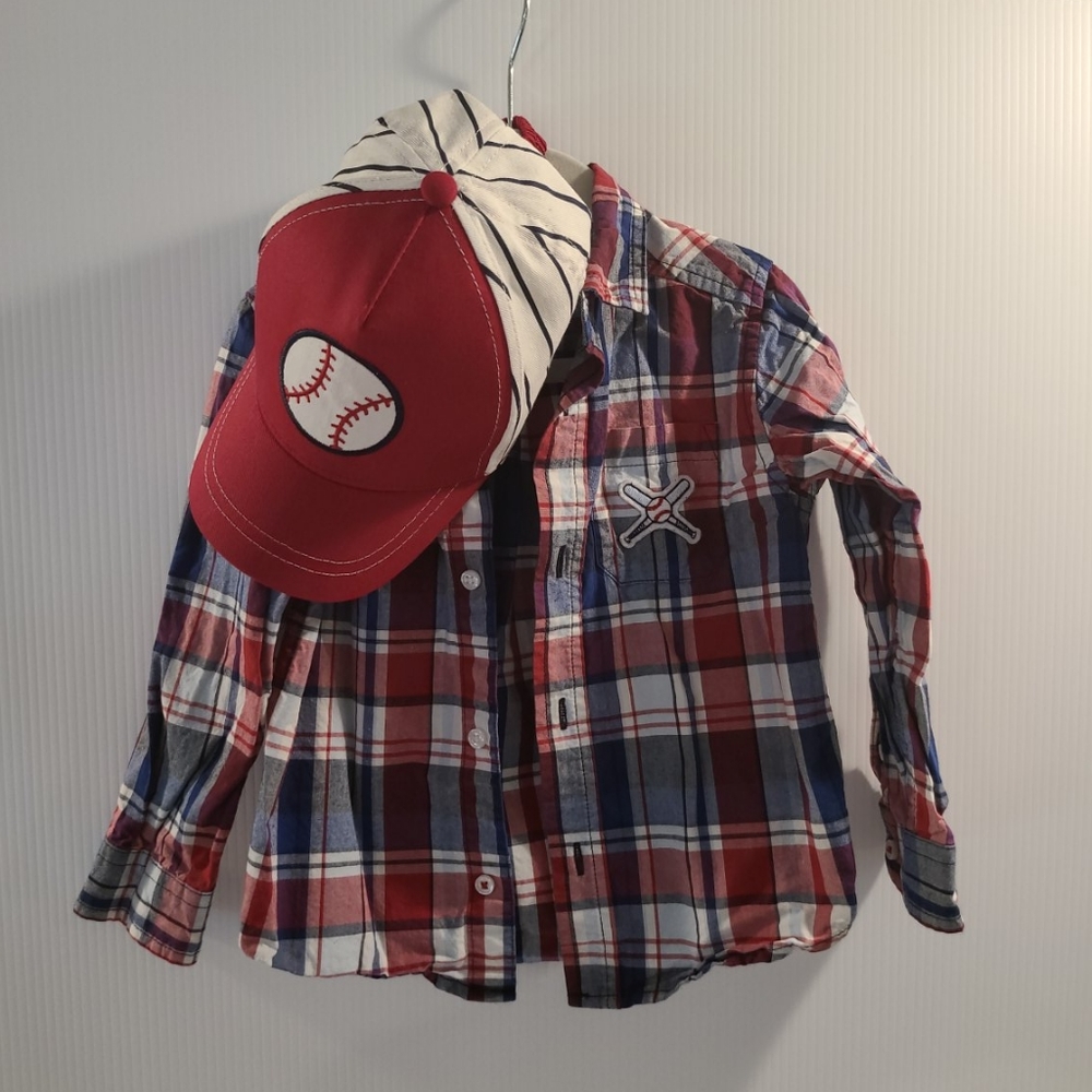 Gymboree Baseball shirt & hat